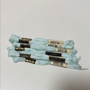 7 DMC (color 747) Light Blue Embroidery Floss